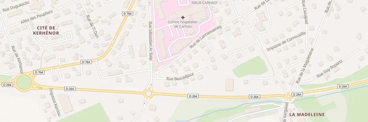 Plan du 25 Rue de Lannouënnec à Carhaix-Plouguer