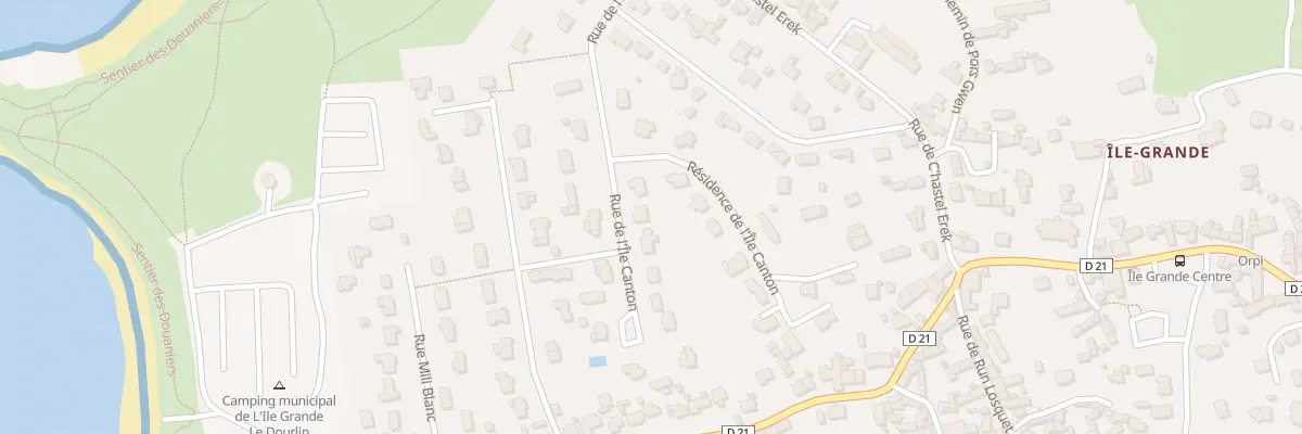 Plan du 11 Rue de l’Île Canton à Pleumeur-Bodou