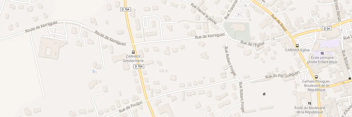 Plan du 3 Rue de Kerniguez à Carhaix-Plouguer