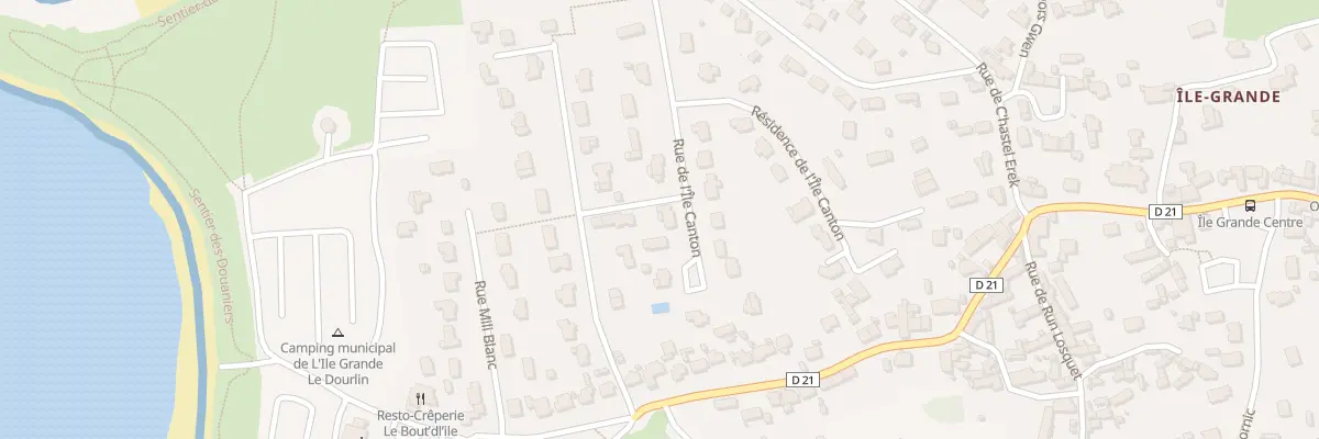 Plan du 22 Rue de l’Île Canton à Pleumeur-Bodou