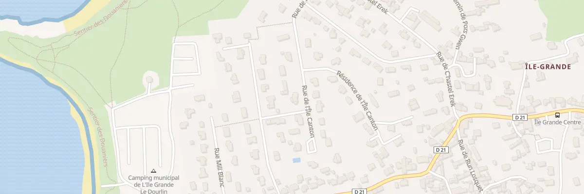Plan du 20 Rue de l’Île Canton à Pleumeur-Bodou
