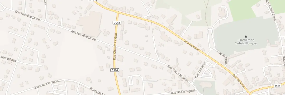 Plan du 14B Rue Hervé le Janne à Carhaix-Plouguer