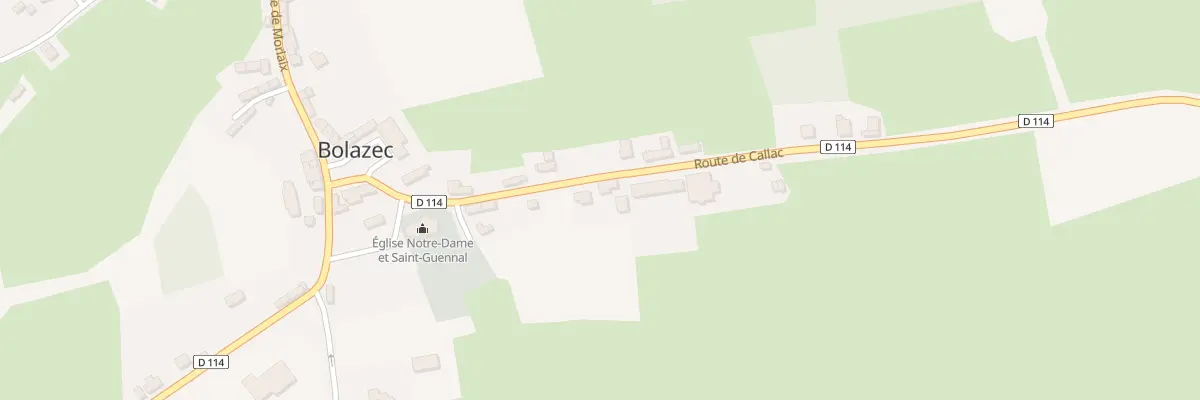 Plan du 6 Rte de Callac à Bolazec
