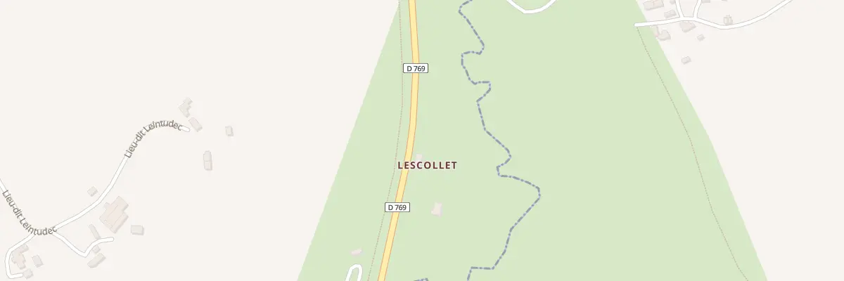 Plan du 283 Lescollet à Saint-Hernin