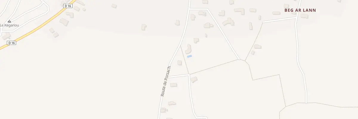 Plan du 33 Rte de Porsach à Clohars-Carnoët
