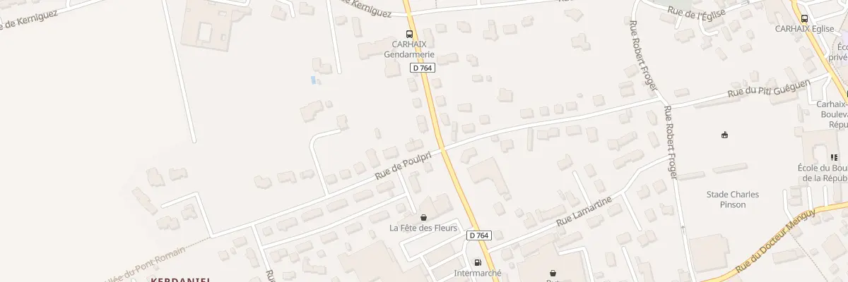 Plan du 2 Rue de Poulpry à Carhaix-Plouguer