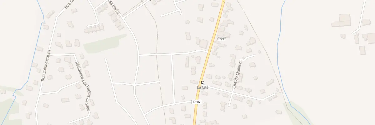Plan du 6842 Rue de Quillien à Clohars-Carnoët