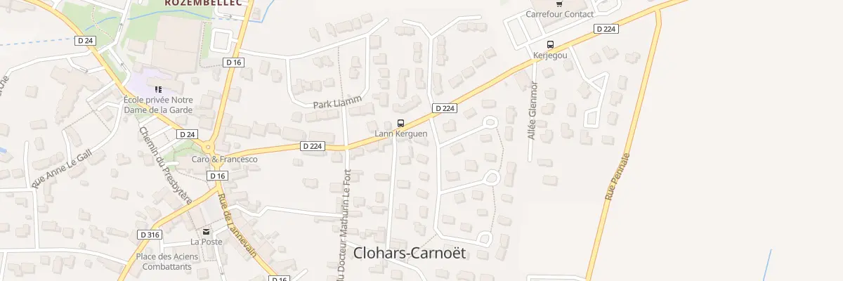 Plan du 2 Cité Kerguen à Clohars-Carnoët