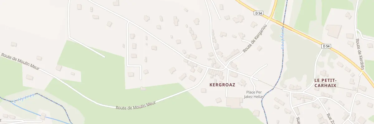 Plan du 53 Ham de Kergroas à Plounévézel