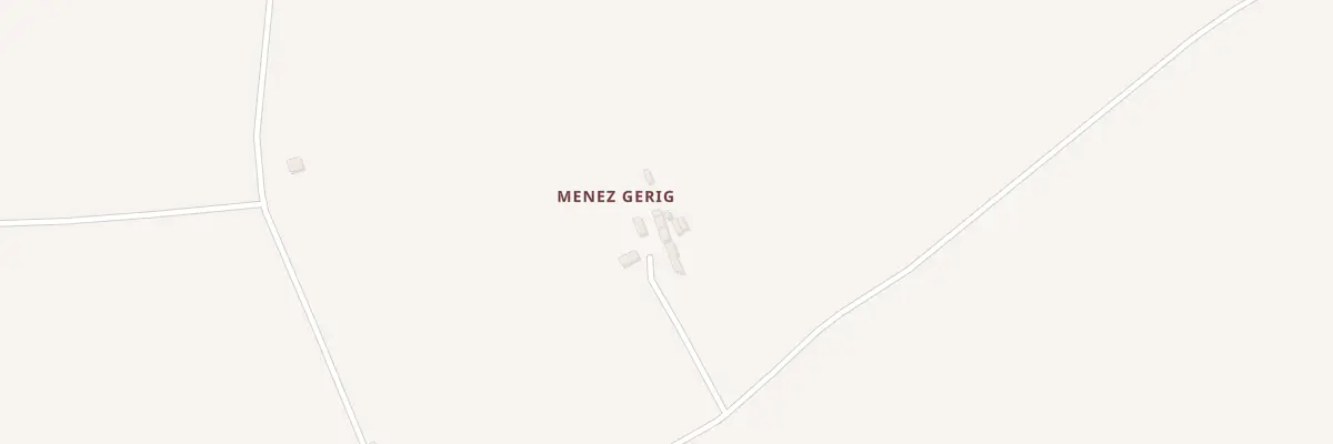 Plan du 3 Menez Gerig à Plougras