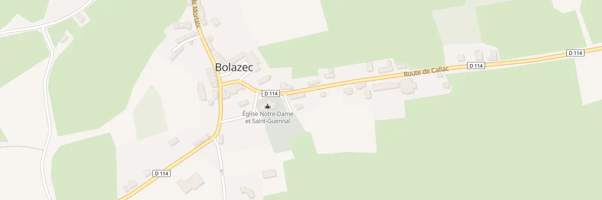 Plan du 4 Rte de Callac à Bolazec