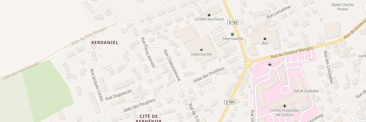 Plan du 4 Rue Chateaubriand à Carhaix-Plouguer