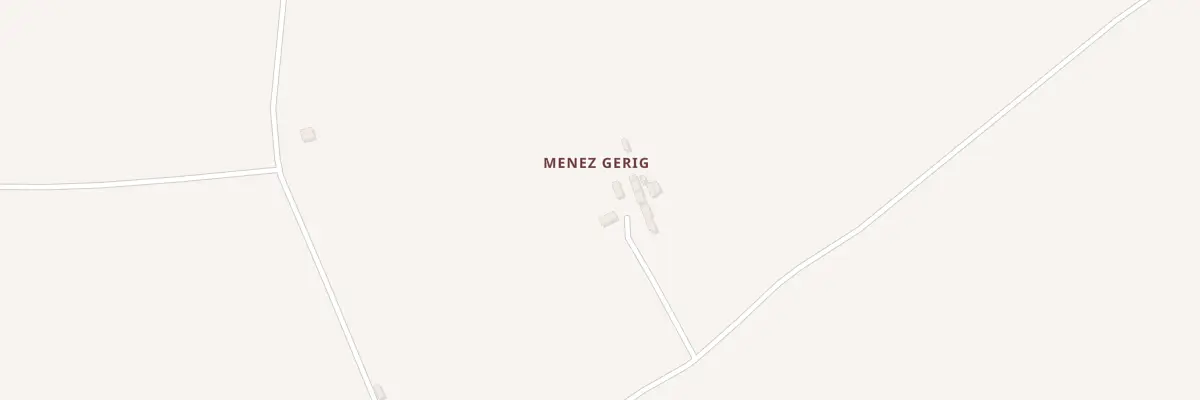 Plan du 1 Menez Gerig à Plougras