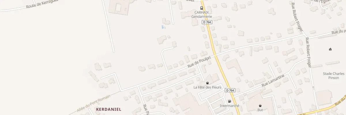Plan du 12 Rue de Poulpry à Carhaix-Plouguer