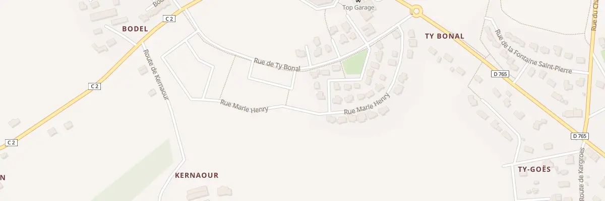 Plan du 24 Rue Marie Henry à Mellac