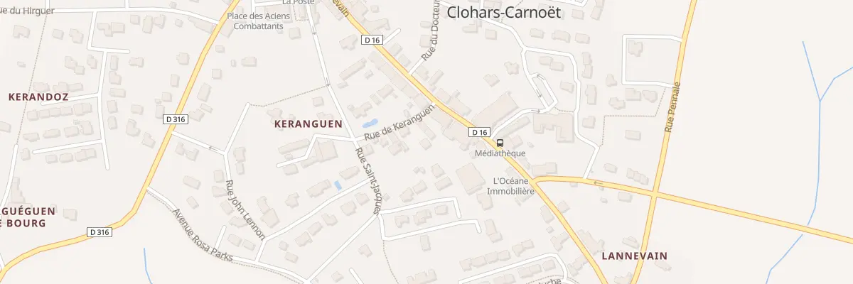 Plan du 3 Rue de Keranguen à Clohars-Carnoët