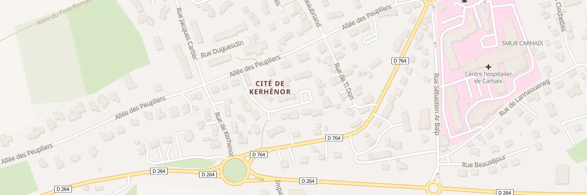 Plan du 4 Rue Albert Roussel à Carhaix-Plouguer