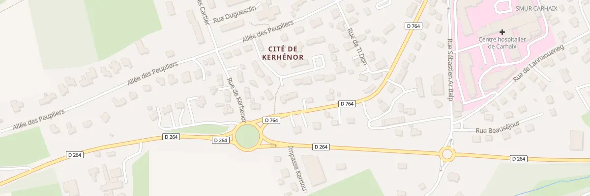 Plan du 15 Rue Albert Roussel à Carhaix-Plouguer