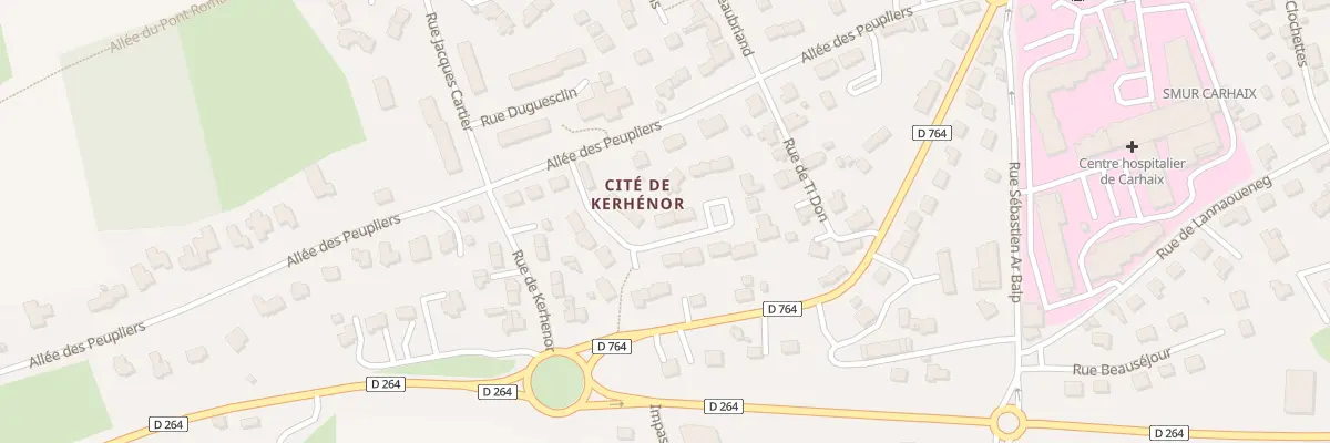 Plan du 3 Rue Albert Roussel à Carhaix-Plouguer