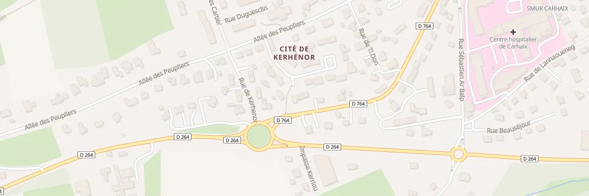 Plan du 16 Rue Albert Roussel à Carhaix-Plouguer