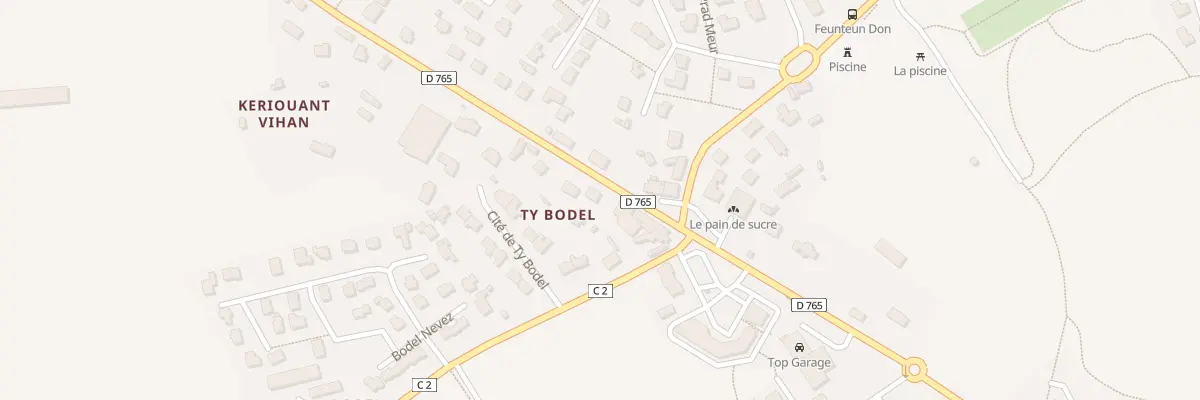 Plan du 13 Rte de Bannalec à Mellac