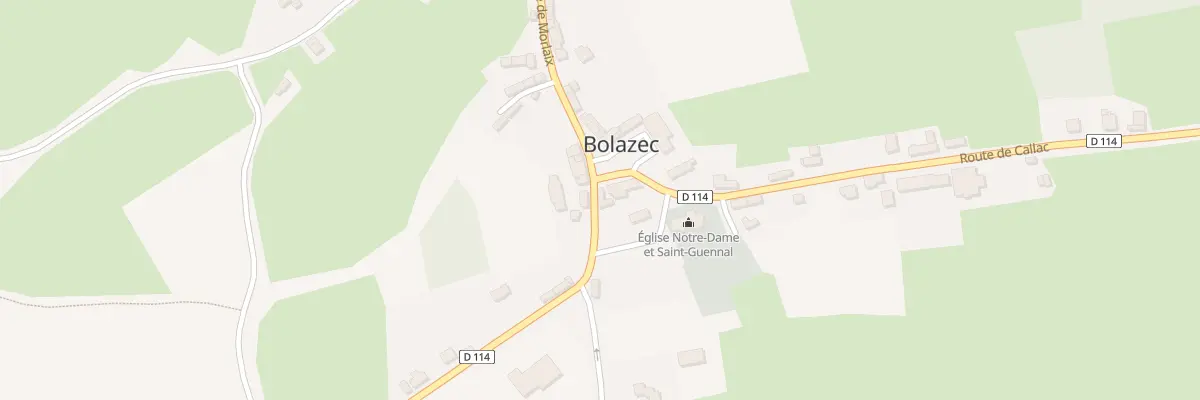Plan du 1 Rte d’Huelgoat à Bolazec