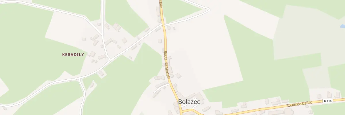 Plan du 5096 Le Bourg à Bolazec