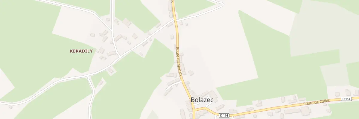 Plan du 24 Rte de Morlaix à Bolazec
