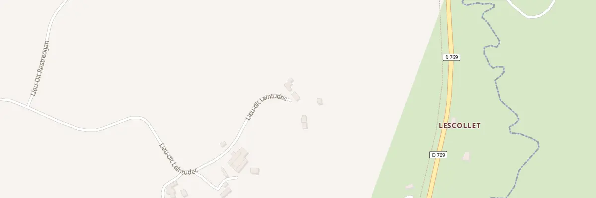 Plan de Leigntudeg à Saint-Hernin