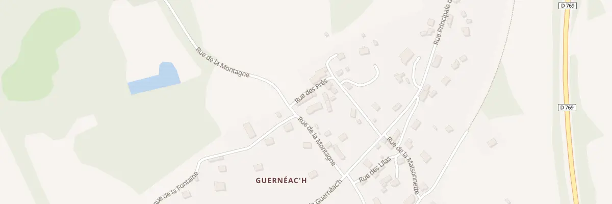 Plan du 6 Rue de la Montagne à Gourin