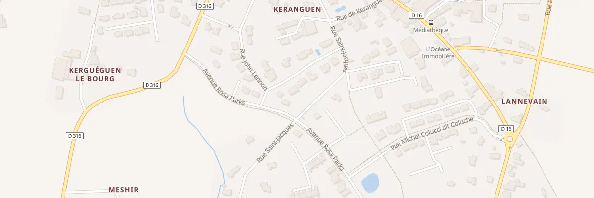 Plan du 6644F Keranguen à Clohars-Carnoët