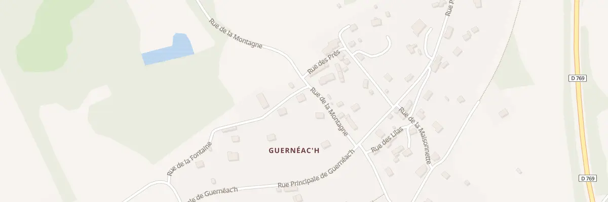 Plan du 5 Rue de la Montagne à Gourin