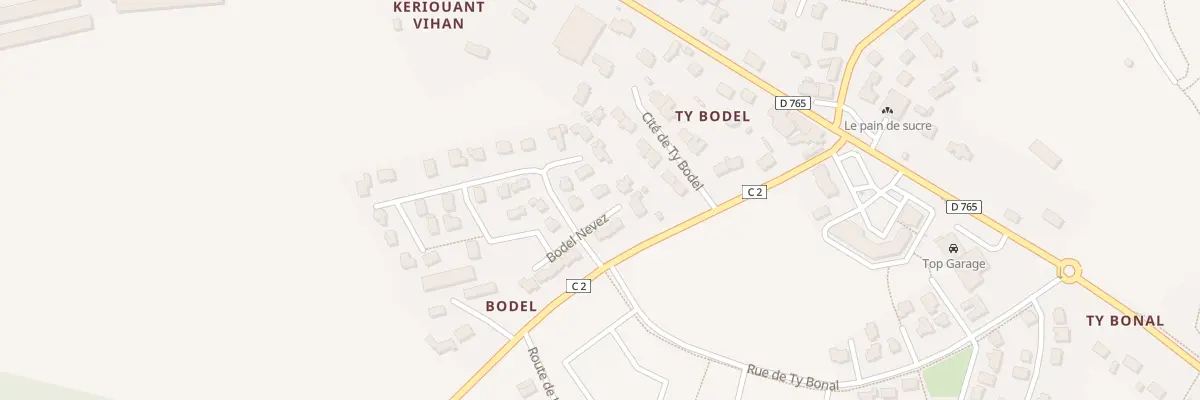 Plan du 10 Lot Bodel Nevez à Mellac