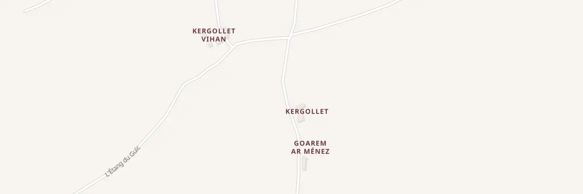 Plan du 5229 Kergollet à Plougras