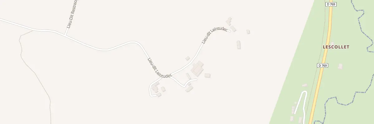 Plan du 233 Leigntudeg à Saint-Hernin