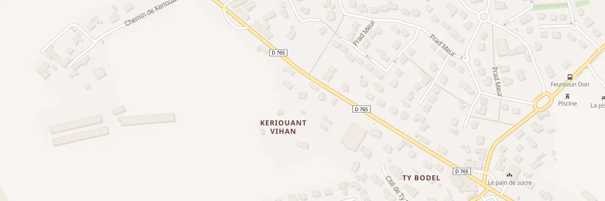 Plan du 31 Rte de Bannalec à Mellac