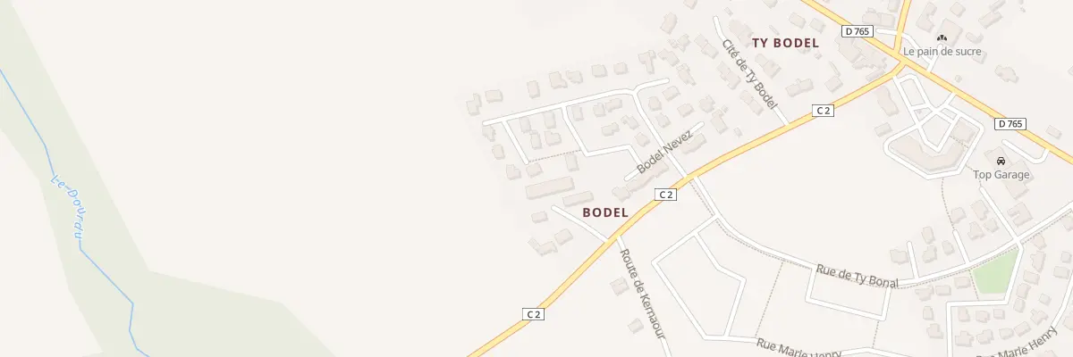 Plan du 46 Lot Bodel Nevez à Mellac