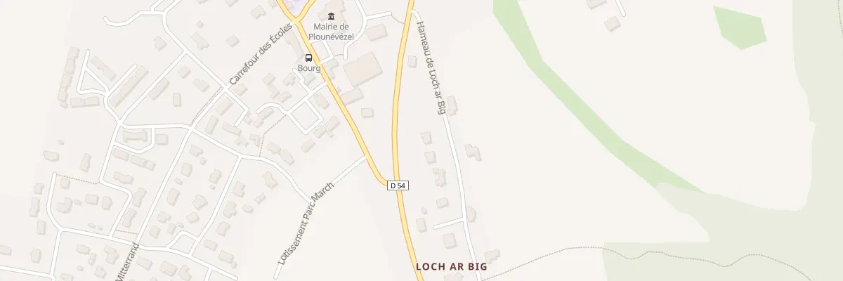 Plan du 14 Ham de Loch Ar Big à Plounévézel