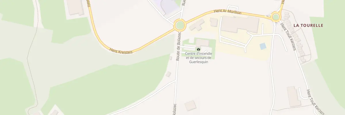 Plan du 2 Rte de Bolazec à Guerlesquin