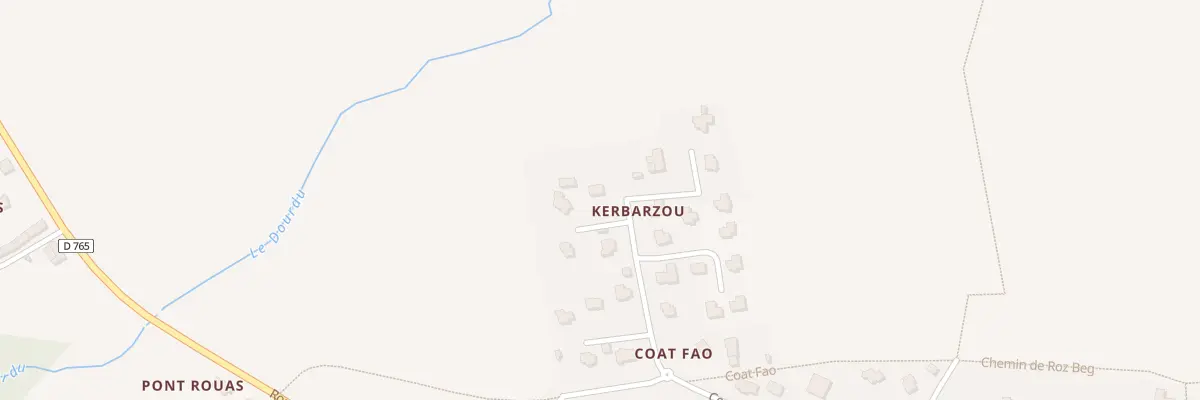 Plan du 47 Kerbarzou à Mellac