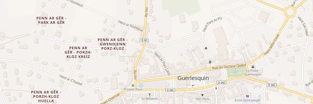 Plan du 18 Vc Hent Ar Pors Lann à Guerlesquin