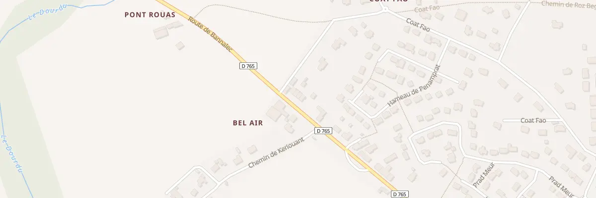 Plan du 48 Rte de Bannalec à Mellac