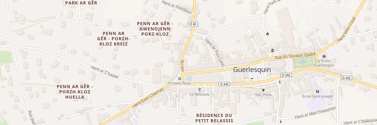Plan du 1 Rue du Docteur Quere à Guerlesquin
