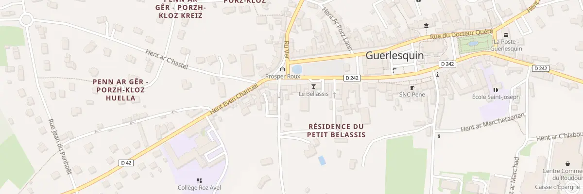 Plan du 5084 Rue du Général de Gaulle à Guerlesquin