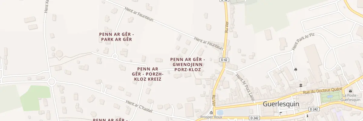Plan du 7 Gwenojenn Porz Kloz à Guerlesquin