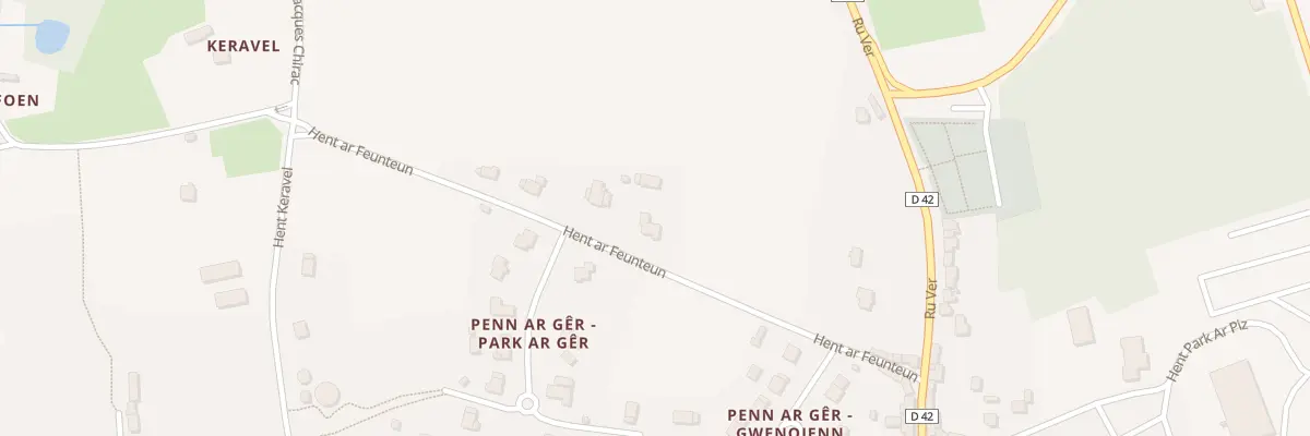 Plan du 6 Hent Ar Feunteun à Guerlesquin