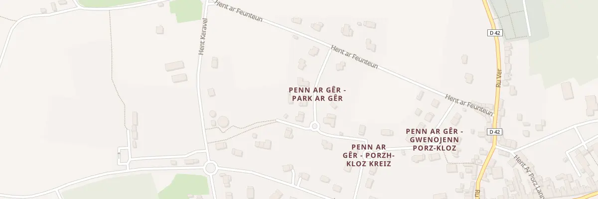 Plan du 6998E Lot Pen Ar Guer à Guerlesquin