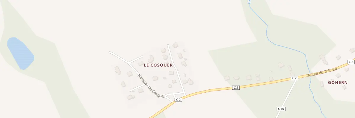 Plan du 4 Ham du Cosquer à Mellac