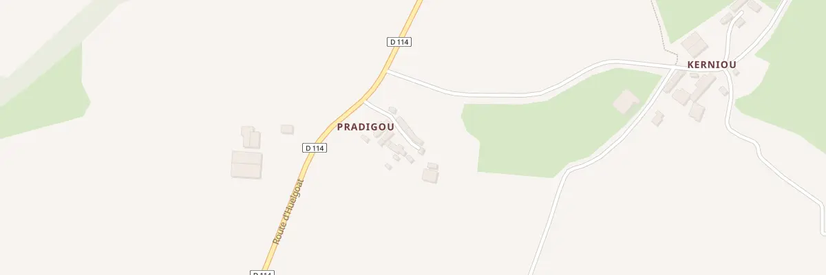 Plan du 149 Pradigou à Bolazec