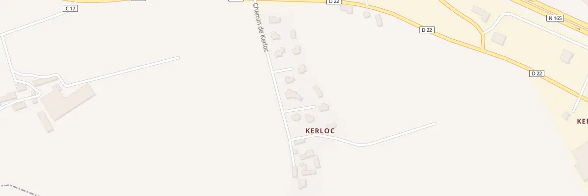 Plan du 13 Kerloc à Mellac